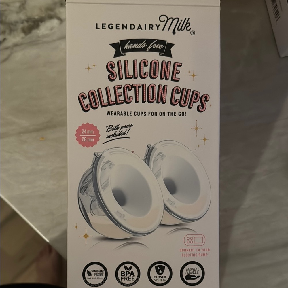 Legendairy Milk Hands-Free Silicone Collection Cups - White